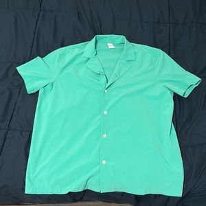 Neon Green Casual Shirt Large